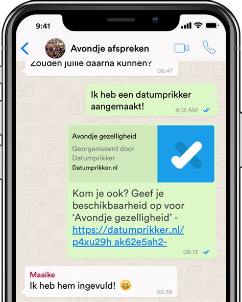 hoe datumprikker in whatsapp|Tip: zo kun je een datum prikken via WhatsApp